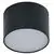 Spot fix LED aplicat AZzardo Monza R Top, 5W, 3000K, negru, rotund, IP20