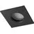 Spot fix incastrat AZzardo Ika, 1xGU10, negru, patrat, IP65