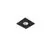 Spot mobil incastrat AZzardo Verdi 1, 1xGU10 tip ES111, negru, patrat, IP20