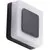 Aplica LED AZzardo Enok Square, 9W, 4000K, capac magnetic, negru, IP54