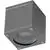 Spot fix aplicat AZzardo Joe Square, 1xGU10, gri inchis, IP54