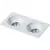 Spot fix incastrat AZzardo Hugo 2, 2xGU10, alb, dreptunghi, IP20