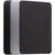 Aplica LED AZzardo Enok Square, 9W, 4000K, capac magnetic, negru, IP54