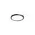 Plafoniera incastrata LED AZzardo Slim 15, 12W, 3000K, rotund, negru, IP44