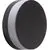 Aplica LED AZzardo Enok Round, 9W, 3000K, capac magnetic, gri inchis, IP54