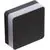Aplica LED AZzardo Enok Square, 9W, 4000K, capac magnetic, negru, IP54