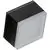 Spot fix aplicat LED AZzardo Apulia S, 10W, 3000K, negru, IP54