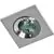 Spot fix incastrat AZzardo Pablo, 1xGU10, aluminiu, patrat, IP54