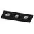 Spot mobil incastrat AZzardo Caro, 3xGU10, negru, dreptunghi, IP20