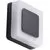 Aplica LED AZzardo Enok Square, 9W, 3000K, capac magnetic, negru, IP54