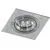 Spot mobil incastrat AZzardo Caro, 1xGU10, aluminiu, patrat, IP20