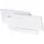 Aplica LED AZzardo Clover, 12W, 3000K, dreptunghi, alb