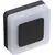 Aplica LED AZzardo Enok Square, 9W, 4000K, capac magnetic, negru, IP54