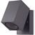 Aplica tip spot AZzardo Peder, 1xGU10, gri inchis, IP54