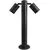 Stalp mic AZzardo Rolf, 2xGU10, spoturi orientabile, negru, IP44