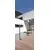 Stalp mediu LED AZzardo Agape 80, 6W, 3000K, gri inchis, IP54