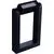 Stalp mic LED AZzardo Frame, 8W, 3000K, negru, IP54