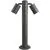 Stalp mic AZzardo Rolf, 2xGU10, spoturi orientabile, gri inchis, IP44