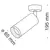 Spot fix Maytoni Focus, 1xGU10, crom-negru