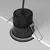 Spot fix LED Maytoni Zoom, 6W, 4000K, TRIAC, incastrat, anti-glare, negru
