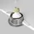 Spot fix Maytoni Hoop, 1xGX53, incastrat, anti-glare, argintiu