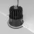Spot fix LED Maytoni Zoom, 12W, 4000K, TRIAC, incastrat, anti-glare, negru