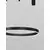 Pendul LED Nova Luce Motif, 40W, negru, dimabil, telecomanda