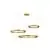 Pendul LED Nova Luce Motif, 140W, alama, dimabil, telecomanda