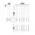 Pendul LED Nova Luce Elettra, 60W, negru, liniar, dimabil