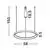 Pendul LED Nova Luce Pertino, 48W, 2700K, negru, dimabil