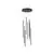 Pendul LED Nova Luce Elettra, 40W, negru, dimabil