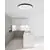 Plafoniera LED Nova Luce Pertino, 30W, 2700K, negru, dimabil