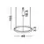 Pendul LED Nova Luce Pertino, 38W, alb, dimabil