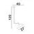 Lustra Nova Luce Mirba, 1xE27, alb-negru