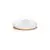Plafoniera LED Nova Luce Stake, 30W, 3000K, D35 cm, culoare alb + lemn natur, dimabil Triac