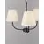 Lustra Nova Luce Moist, 3xE27, negru-bej