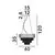 Candelabru cristal Nova Luce Magnolia, 5xE14, tub, auriu