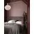 Pendul Nova Luce Allen, 1xE27, D32, alb-auriu