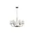 Lustra Nova Luce Moist, 6xE27, negru-bej