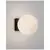 Aplica LED Nova Luce Joline, 6W, alb-negru