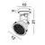 Aplica Nova Luce Ruvi, 1xE27, H21, negru