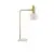 Lampa de birou Nova Luce Paz, 1xE27, alb-auriu
