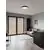 Plafoniera LED Nova Luce Pauline, 48W, negru-transparent, dimabil