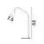 Lampa de birou Nova Luce Geko, 1xGU10, auriu-negru