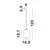 Pendul Nova Luce Lato, 1xE14, cilindru, auriu-fumuriu