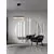 Pendul LED Nova Luce Pauline, 50W, negru-transparent, dimabil