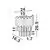 Aplica cristal Nova Luce Magnolia, 1xE14, tub, auriu