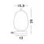 Veioza Nova Luce Lato, 1xE14, oval, alama-alb