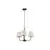 Lustra Nova Luce Moist, 3xE27, negru-bej