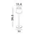 Veioza LED Nova Luce Seina, 2W, verde, touch, IP54